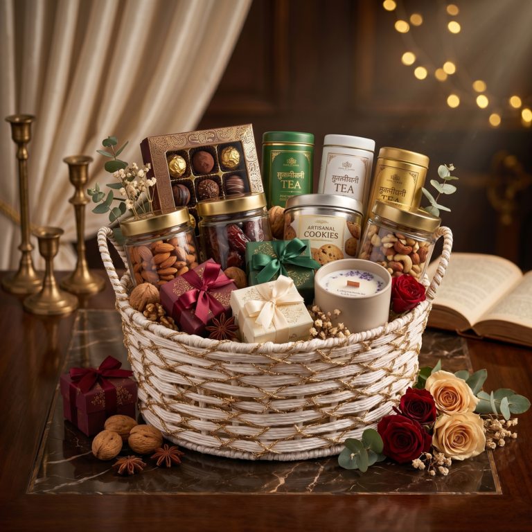 The Gilded Ivory Basket Hamper