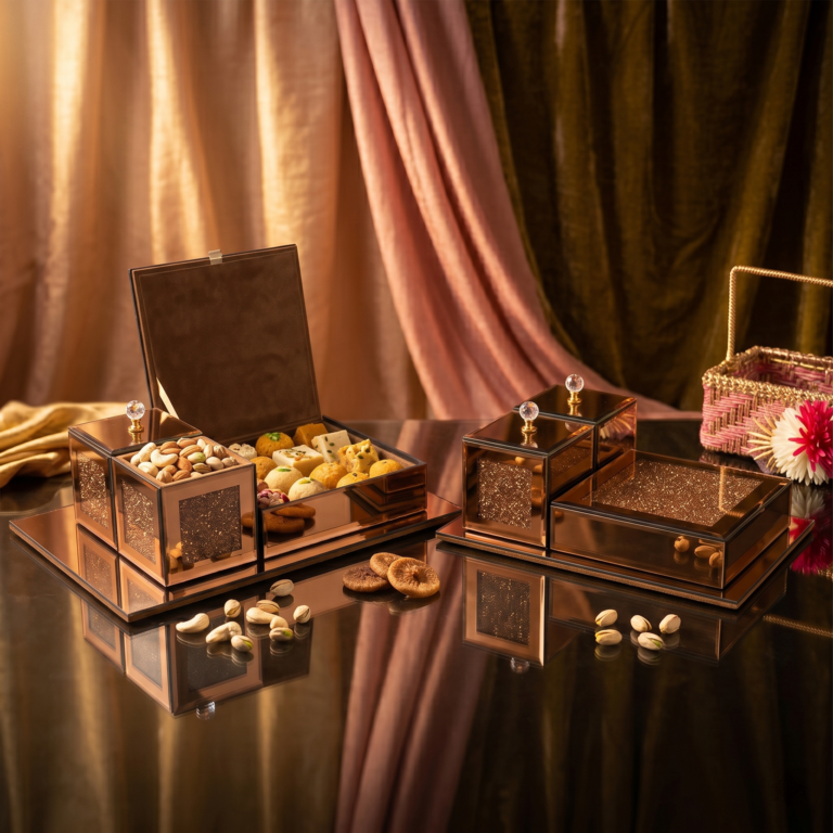 The Rose Gold Reflective Luxury Platter